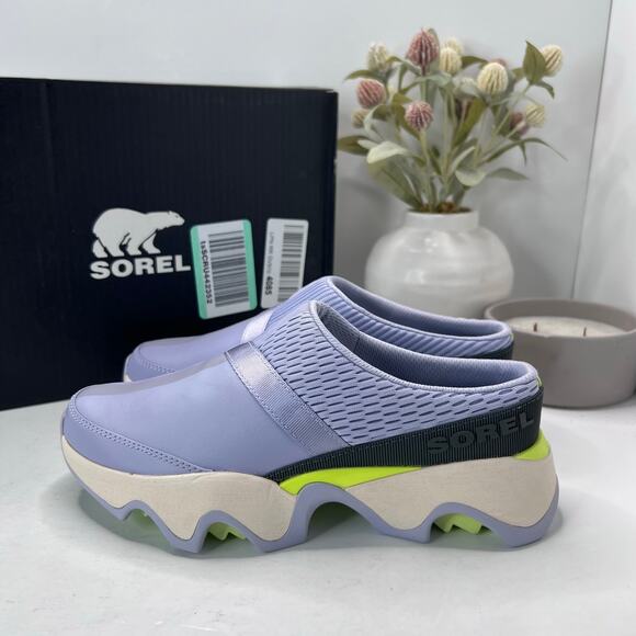 Sorel Kinetic Impact II Mule Slip On Sneakers Twilight Chalk Women's US 8 NWB - Picture 3 of 10